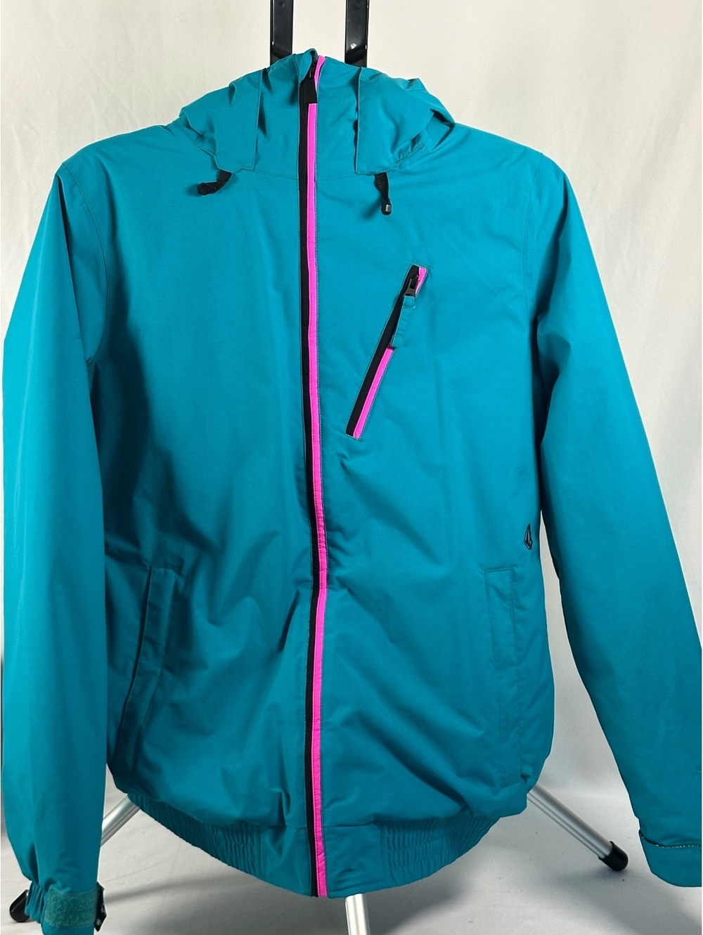 Volcom Panorama Insulated Jacket Waterproof Blue Hooded Winter Outerwear Large